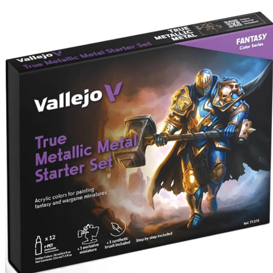 Conjunto True Metallic Metal Color Starter Vallejo