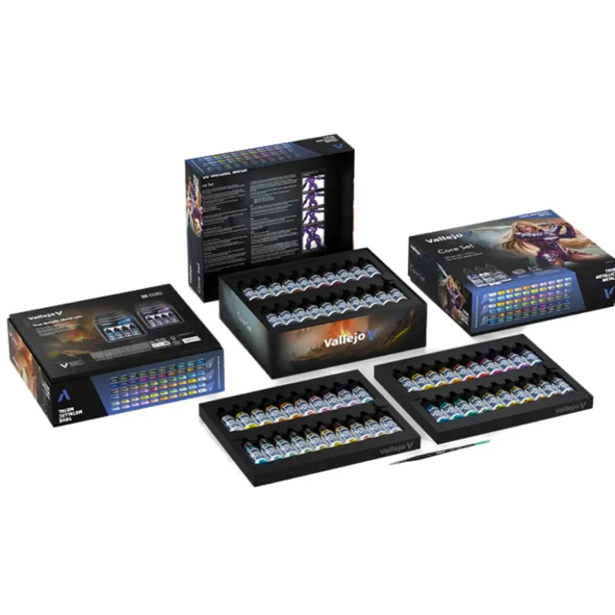 Conjunto True Metallic Metal Color Core Vallejo