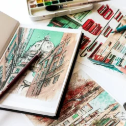Diário Gráfico Aguarela Inart