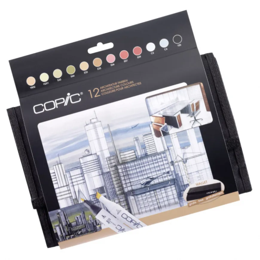 Estojo Copic Classic - Arquitectura