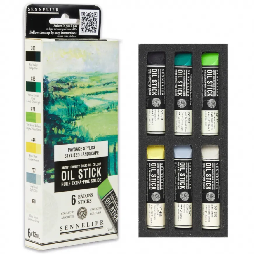 Estojo Mini Sticks Óleo Sennelier