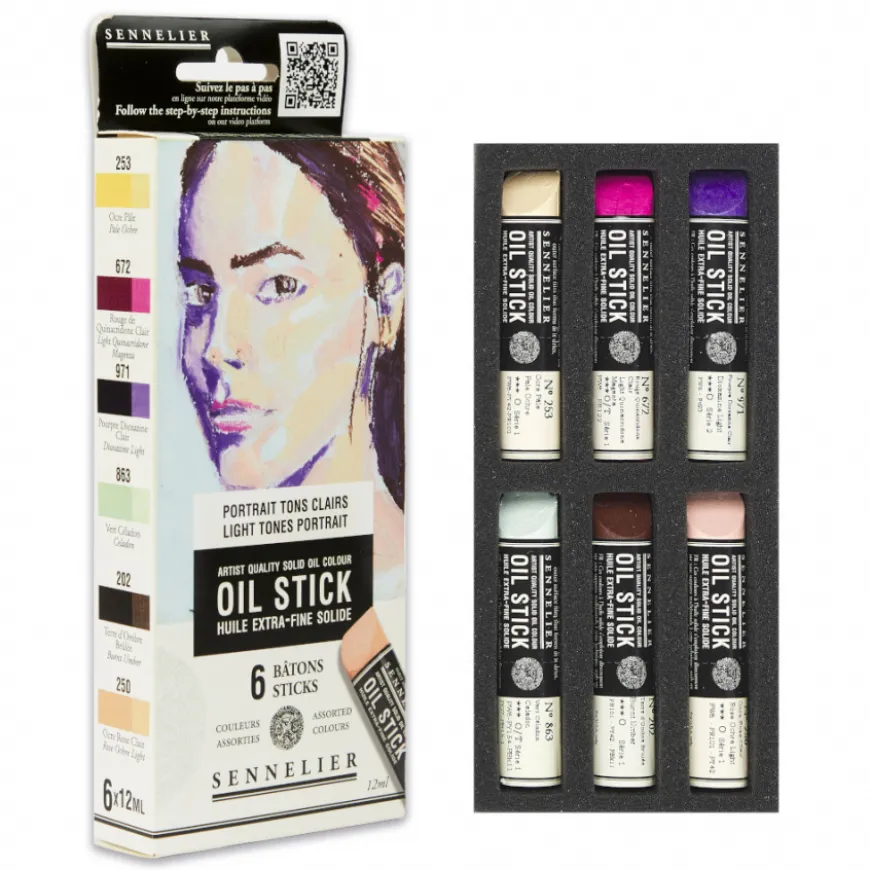Estojo Mini Sticks Óleo Sennelier