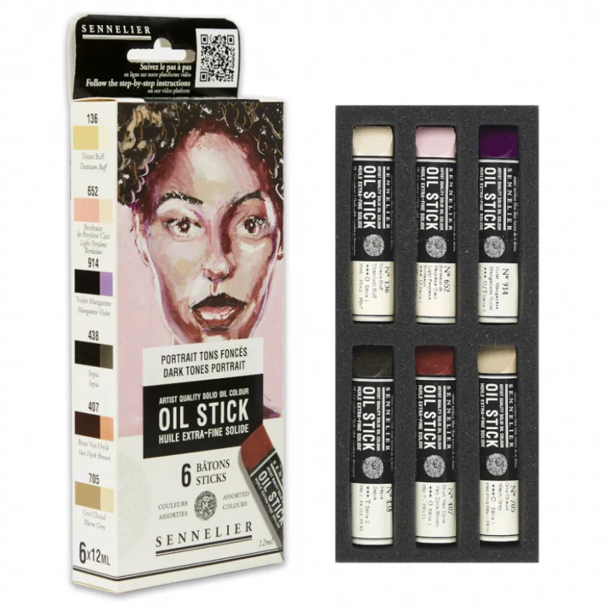 Estojo Mini Sticks Óleo Sennelier