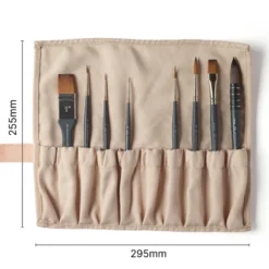 Estojo Pano Pincéis Sintéticos Aguarela Artist Winsor & Newton