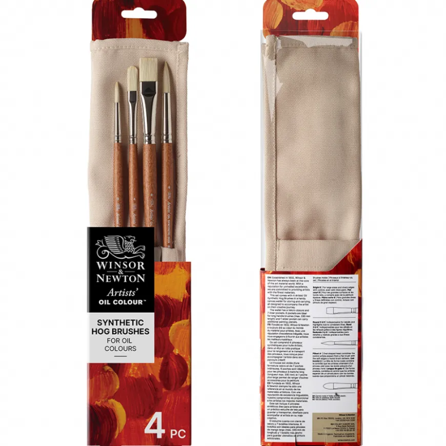 Estojo Pano Pincéis Sintéticos Óleo Artist Winsor & Newton