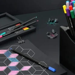 Estojo Rolo 72 lápis Black Edition Faber Castell