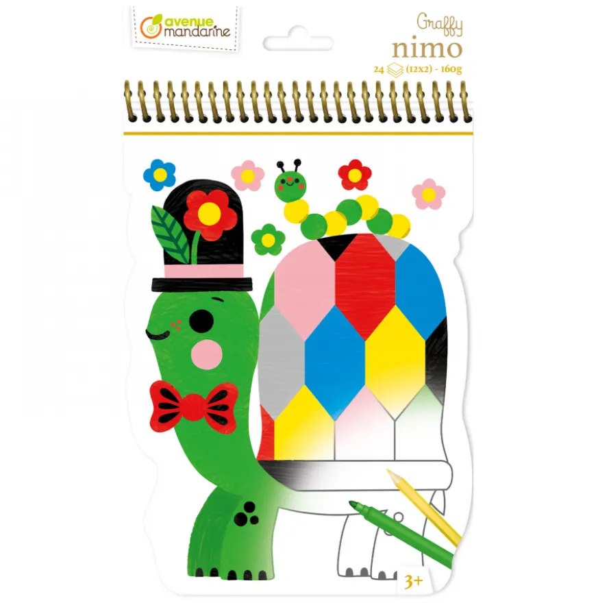 Livro Infantil para Colorir Avenue Mandarine