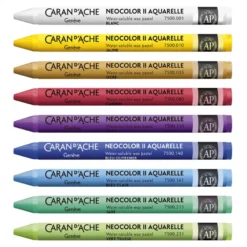 Lápis de Cera Aguarelável Neocolor II Caran D´Ache