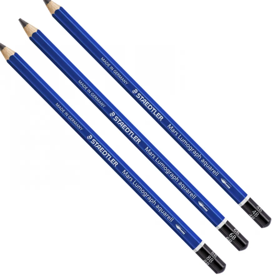 Lápis Grafite Mars Lumograph Aguarelável Staedtler