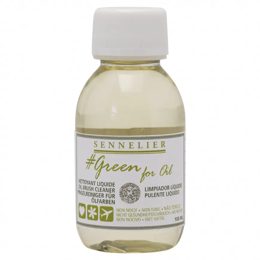 Líquido Limpeza Pincéis Sennelier Green For Oil