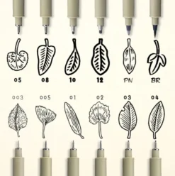 Marcador Calibrado Preto Pigma Micron Sakura