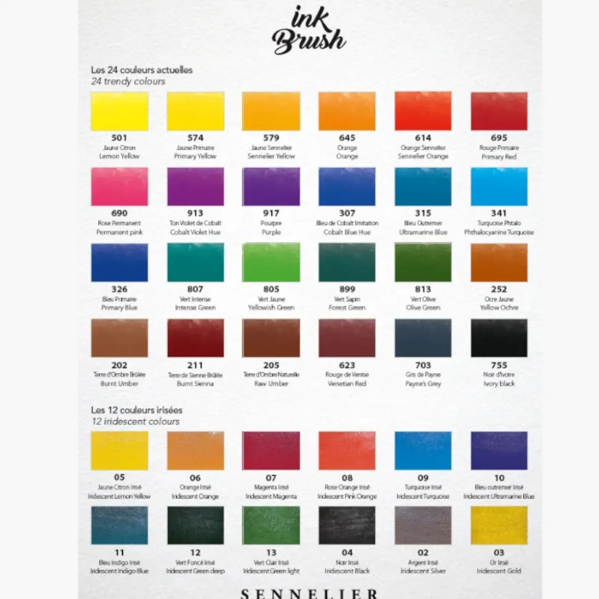 Marcador Pincel Ink Brush Sennelier