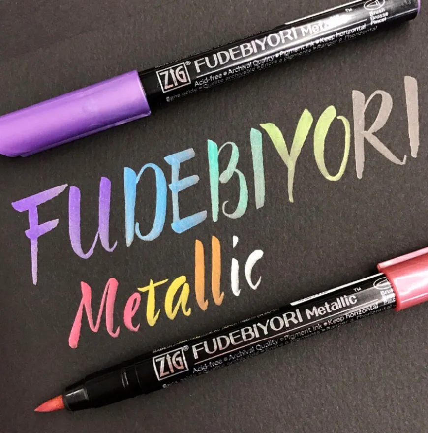 Marcador Pincel Metálico Fudebiyori Kuretake Zig