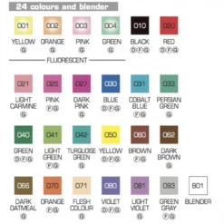 Marcador Têxtil ZIG Fabricolor 2 Pontas