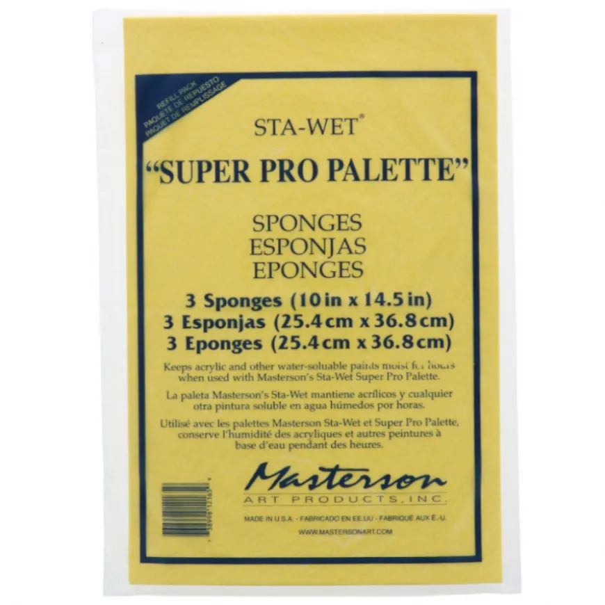 Recarga 3 Esponjas para Paleta Sta-Wet Super Pro