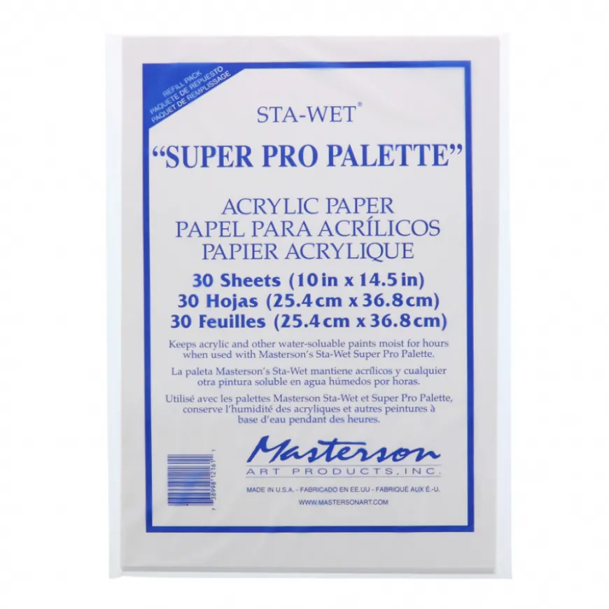 Recarga 30 Folhas para Paleta Sta-Wet Super Pro