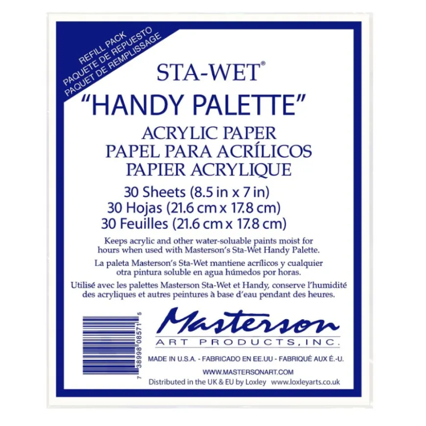 Recarga 30 Folhas para Paleta Sta-Wet Handy