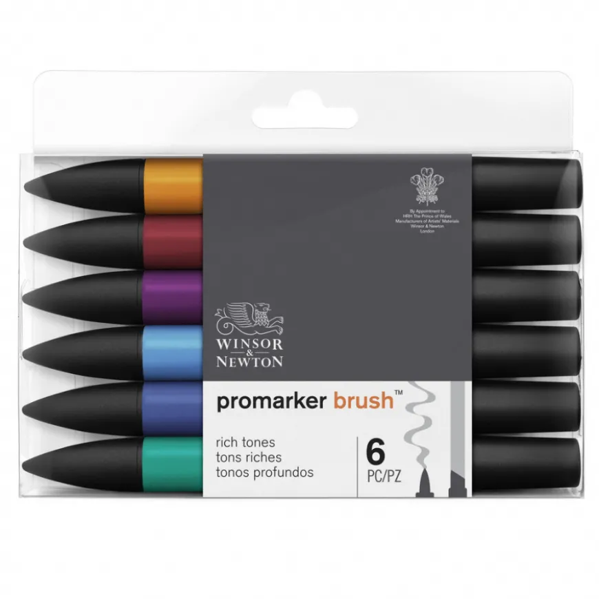 Set Marcadores Promarker Brush Tons Ricos Winsor & Newton