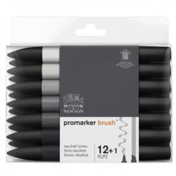 Set Marcadores Promarker Brush Tons Cinza Winsor & Newton