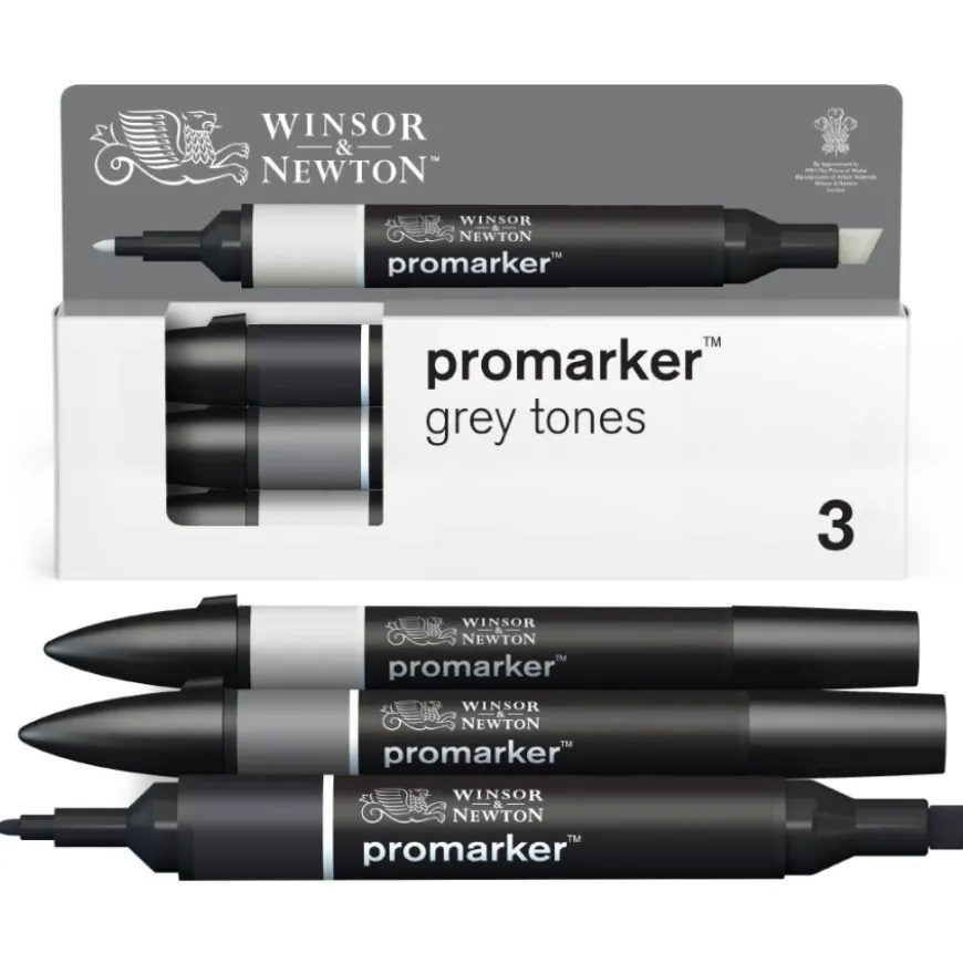 Set Marcadores Promarker Tons Cinzas Winsor & Newton