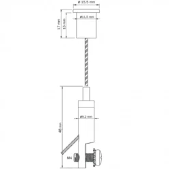 Sistema Suspensão de Teto com Suporte Painel 10mm STAS
