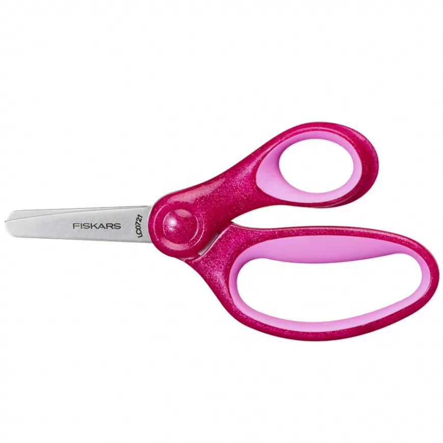 Tesoura Rosa Infantil Softgrip + 6 Fiskars