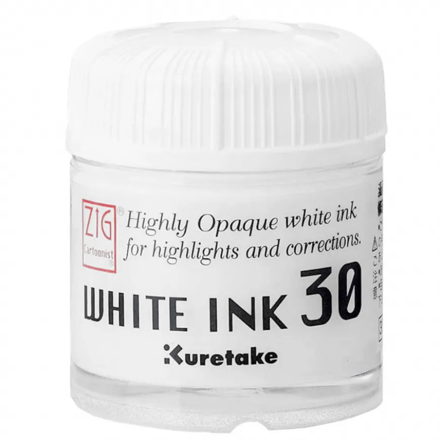 Tinta Branca Opaca Ink Zig Kuretake